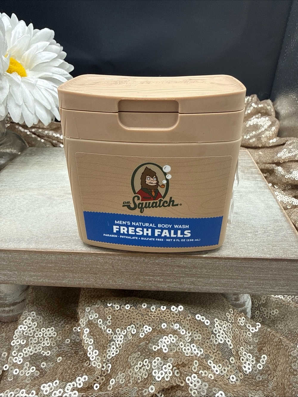 Dr Squatch Fresh Falls Men's Natural Body Wash - Tan